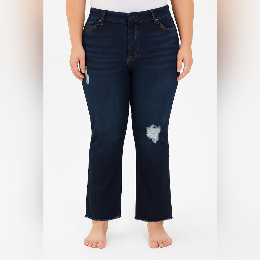 Lane Bryant Straight Distress Jean Size 12